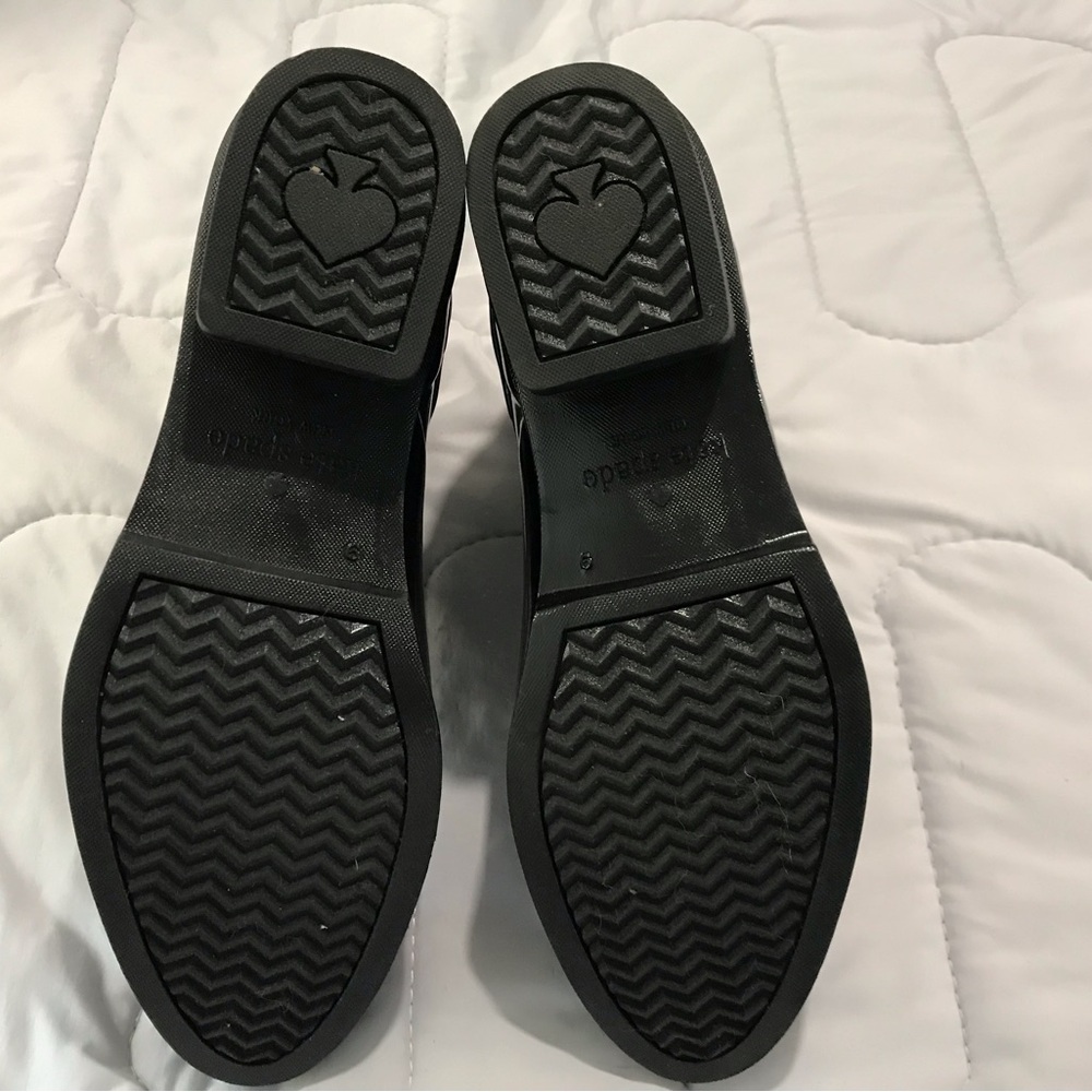 Kate Spade Black Rubber Ankle Boots - Picture 4 of 8